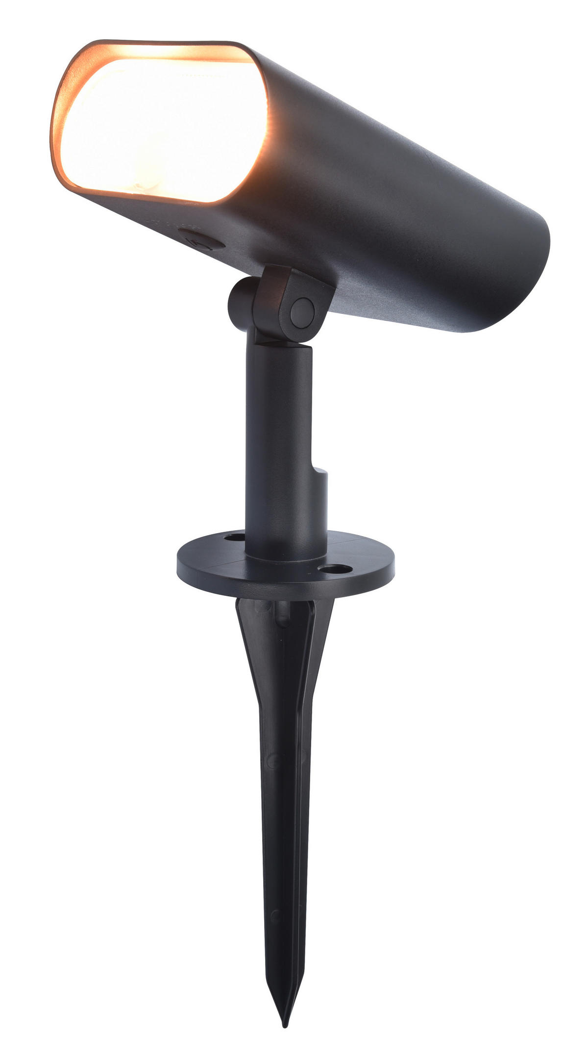 SOLARLEUCHTE Ginbo 10,9/8,6/15,5 cm   - Klar/Schwarz, Basics, Kunststoff (10,9/8,6/15,5cm)