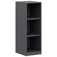 AKTENREGAL Anthrazit  - Anthrazit, KONVENTIONELL, Holzwerkstoff (40/112,5/40cm) - Moderano