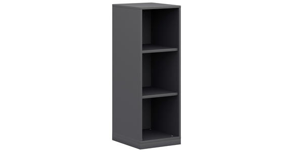 AKTENREGAL Anthrazit - Anthrazit, KONVENTIONELL, Holzwerkstoff (40/112,5/40cm) - Moderano