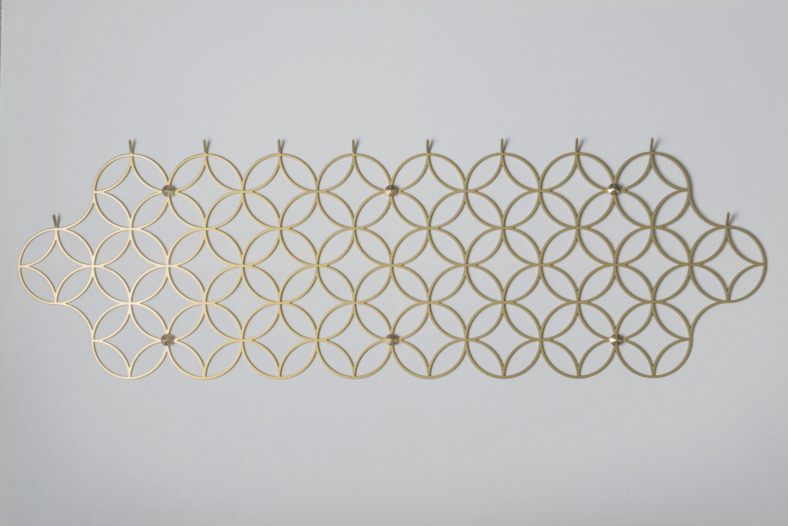 WANDGARDEROBE  in Goldfarben  - Goldfarben, Design, Metall (2,5/92/30cm) - MID.YOU