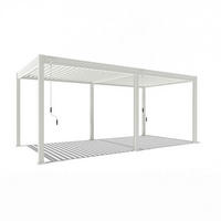 PERGOLA 300/255/600 cm   - Weiß Hochglanz, Basics, Metall (300/255/600cm) - Gardenson