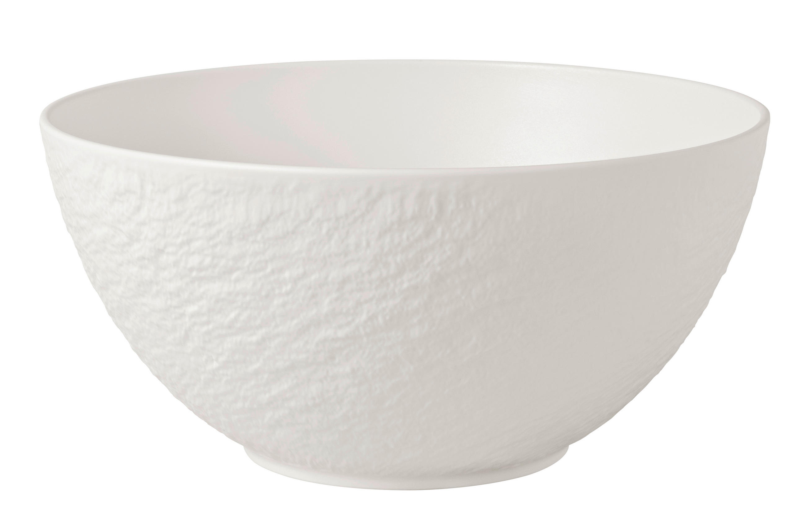 SALATSCHÜSSEL  Manufacture Rock blanc  - Weiß, MODERN, Keramik (27/15cm) - Villeroy & Boch