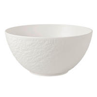 SALATSCHÜSSEL  Manufacture Rock blanc  - Weiss, Design, Keramik (27/15cm) - Villeroy & Boch