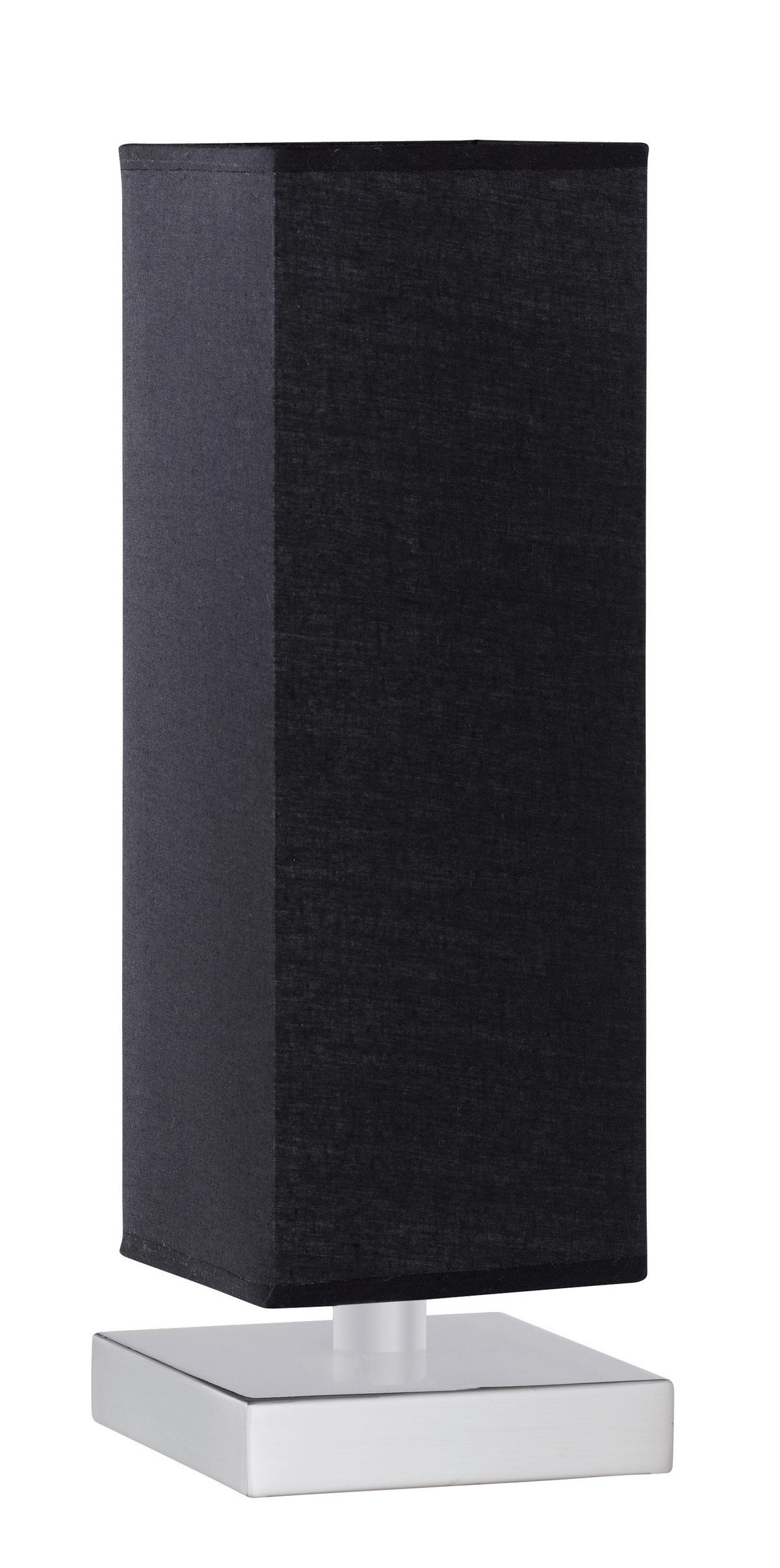 SVJETILJKA STOLNA  - boje nikla/crna, Basics, metal/tekstil (12/35/12cm)