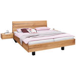 BETTANLAGE 180/200 cm  in Anthrazit, Wildeiche  - Wildeiche/Anthrazit, Natur, Holz (180/200cm) - Valnatura