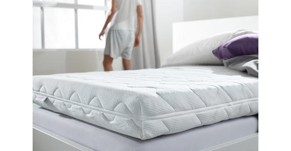 ROLLMATRATZE 90/200 cm - Weiß, Basics, Textil (90/200cm) - Sleeptex