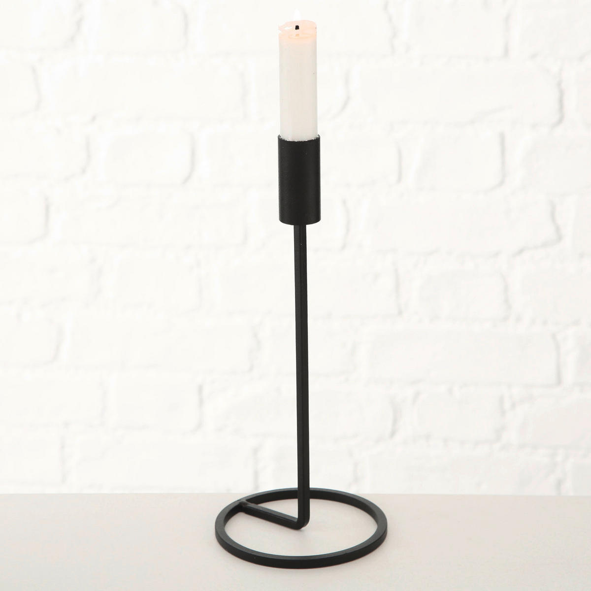 HENGERGYERTYATARTÓ - fekete, Basics, fém (11/26cm)