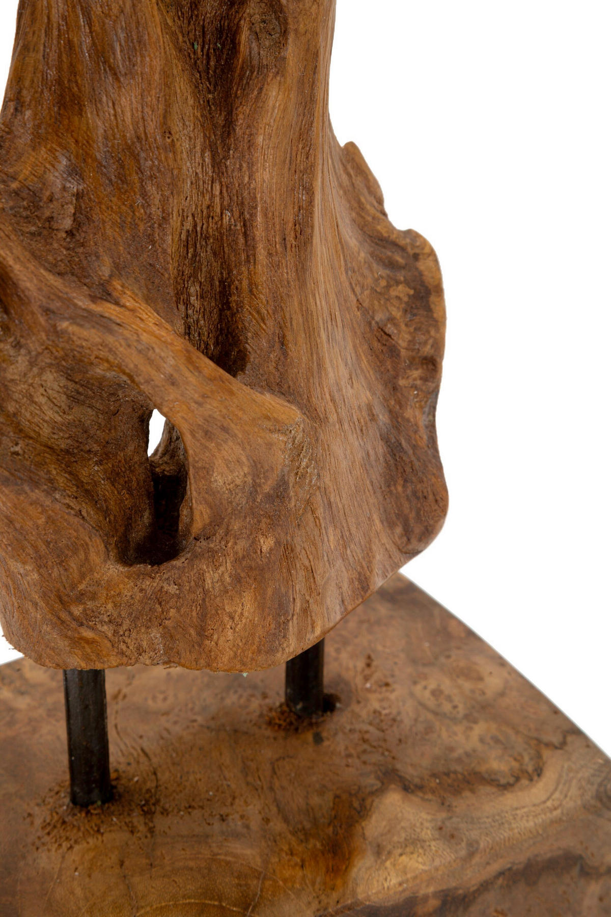 SKULPTUR - Braun, Basics, Holz (20/34/11cm)