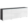 LOWBOARD Vera  in 180/61,8/34,5 cm  - Weiss Hochglanz/Weiss, Trend, Holzwerkstoff/Kunststoff (180/61,8/34,5cm) - P & B