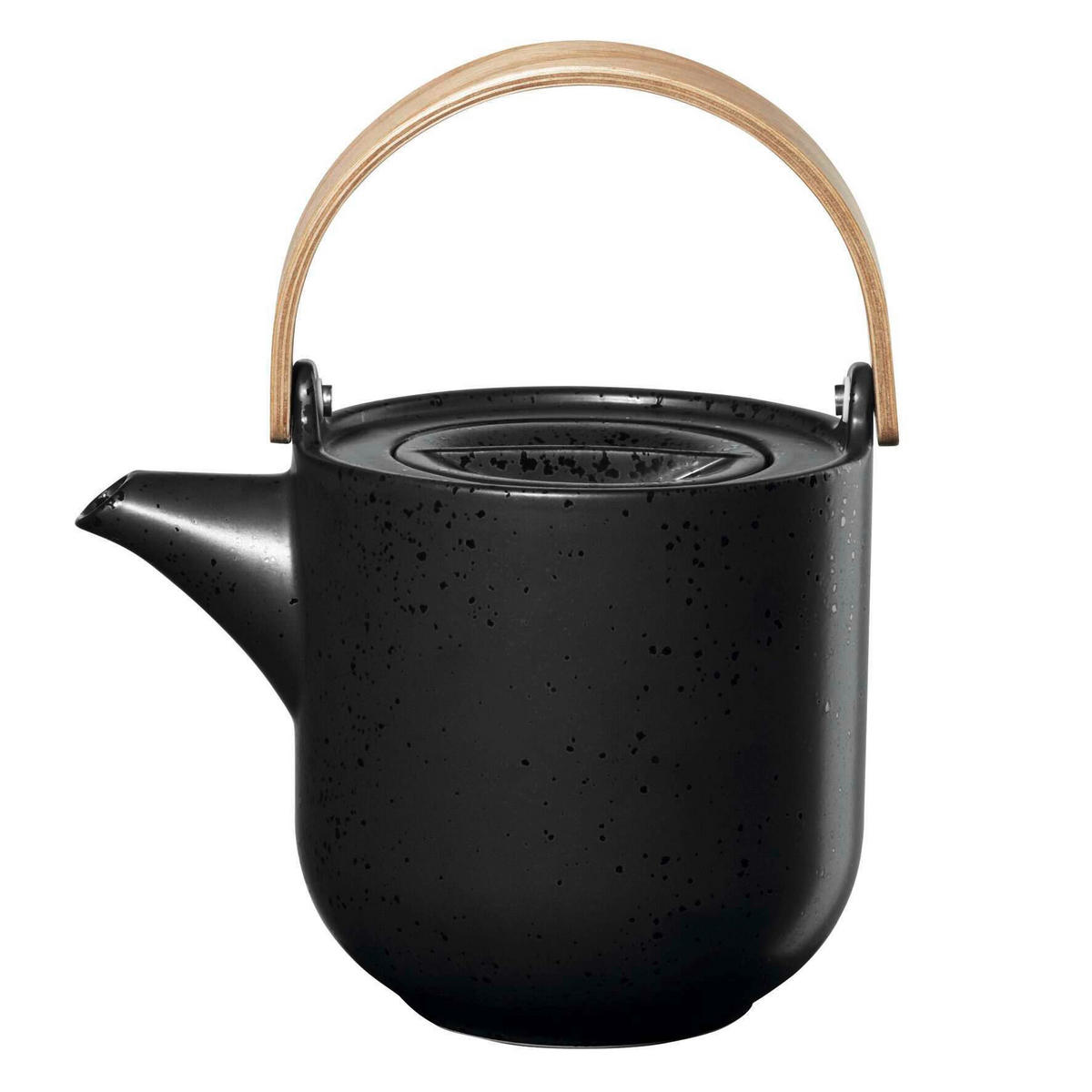 ČAJNIK   COPPA KURO  - crna, Design, drvo/keramika (17,5/12,6/14,5cm) - ASA