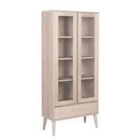VITRINE  in Eiche Eiche Bianco - Eiche Bianco, KONVENTIONELL, Glas/Holz (80/178/37cm) - MID.YOU