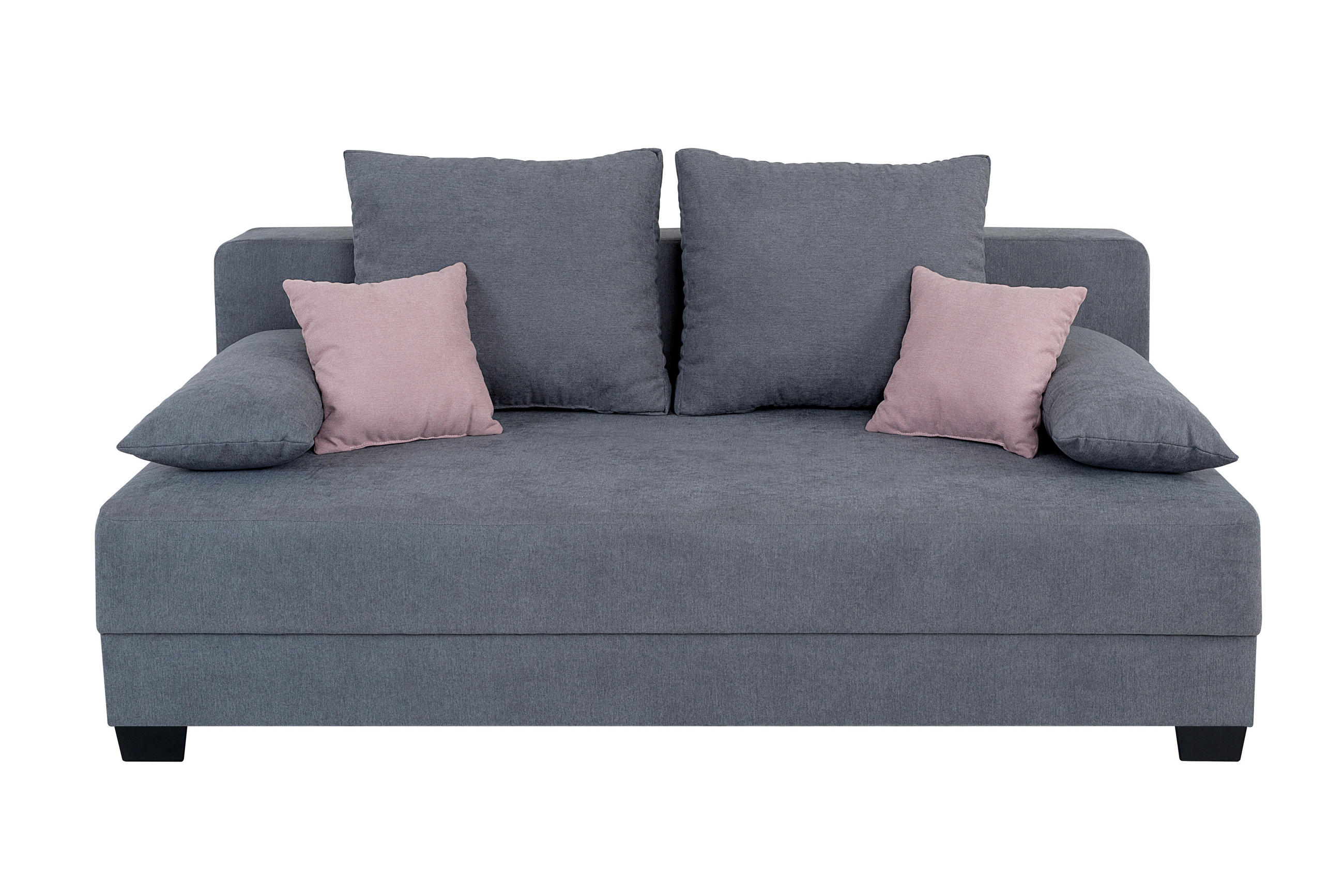 P & B ROZKLÁDACÍ POHOVKA, textil, kompozitní dřevo, šedá