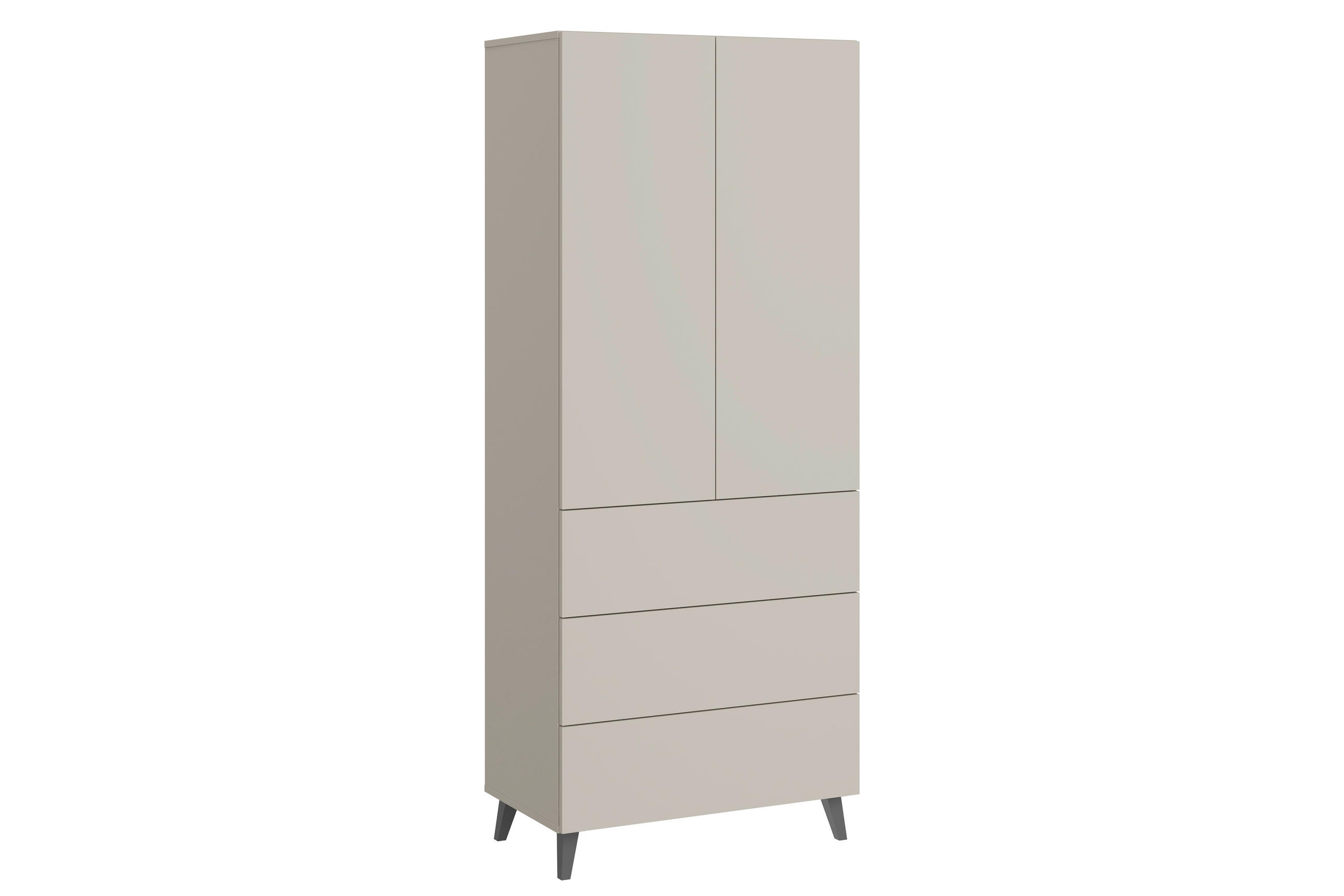 P & B VYSOKÁ KOMODA, kašmírová, 70/170/39 cm