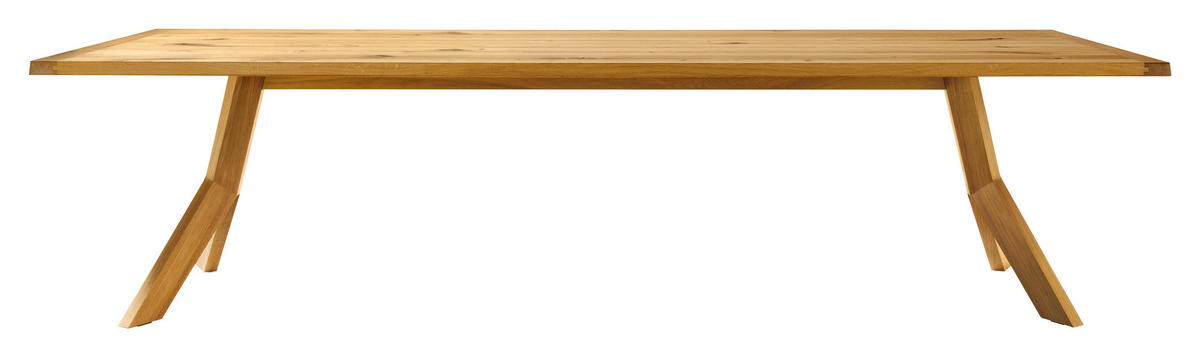 ESSTISCH in Holz 140/100/75 cm  - Wildeiche, Design, Holz (140/100/75cm) - TEAM 7