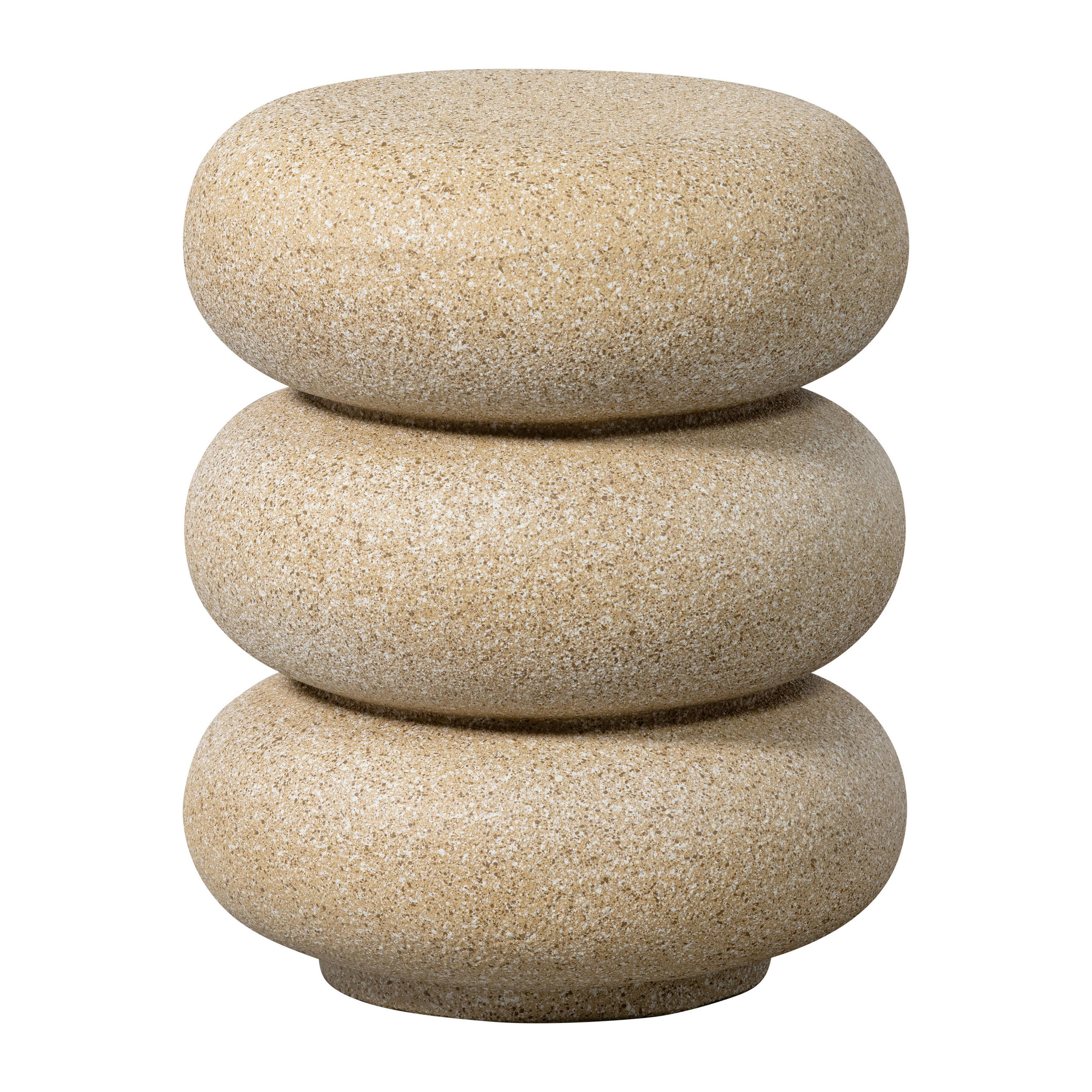 BEISTELLTISCH 40/40/50 cm Laurel Beige rund  - Beige, Design, Metall (40/40/50cm) - Livetastic