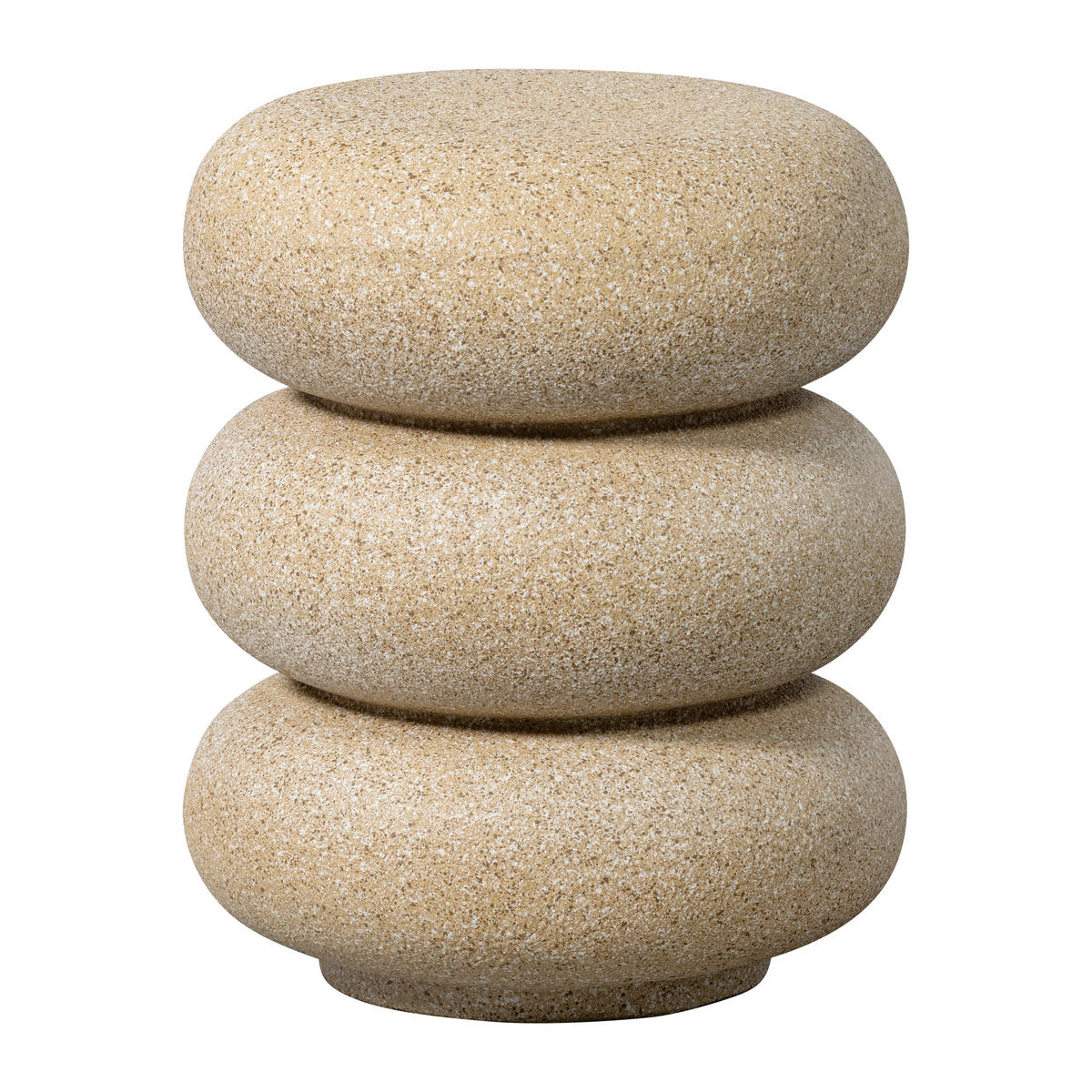 BEISTELLTISCH 40/40/50 cm Laurel Beige rund  - Beige, Design, Metall (40/40/50cm) - Livetastic