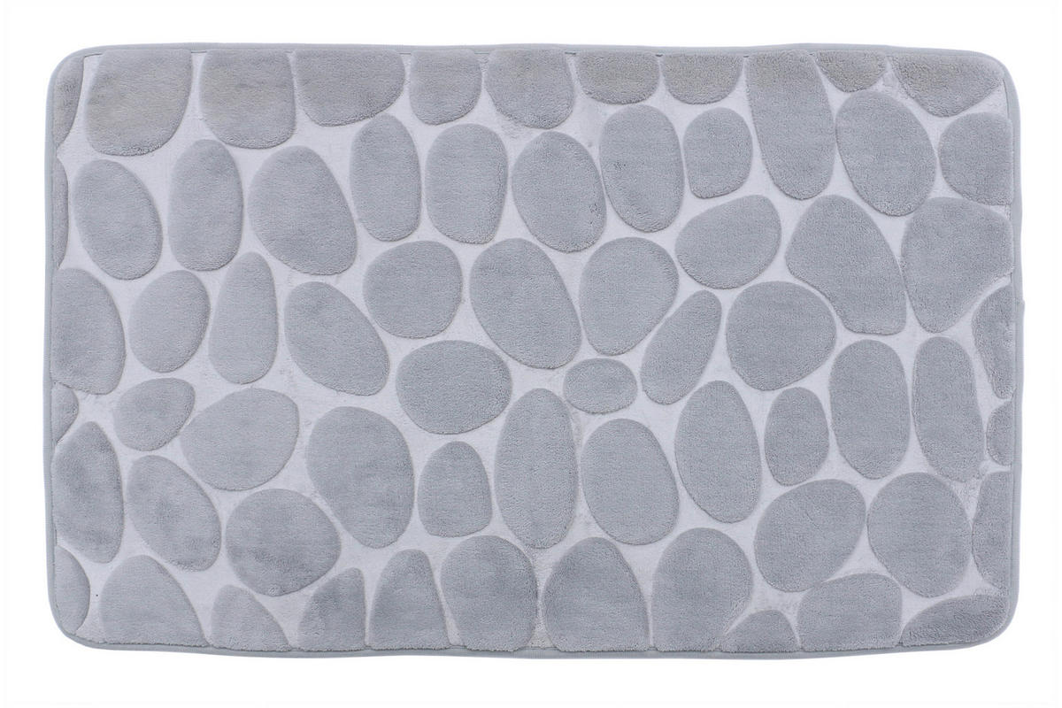 KÚPEĽŇOVÁ PREDLOŽKA, 60/45 cm - strieborná, Basics, textil (60/45cm) - Boxxx