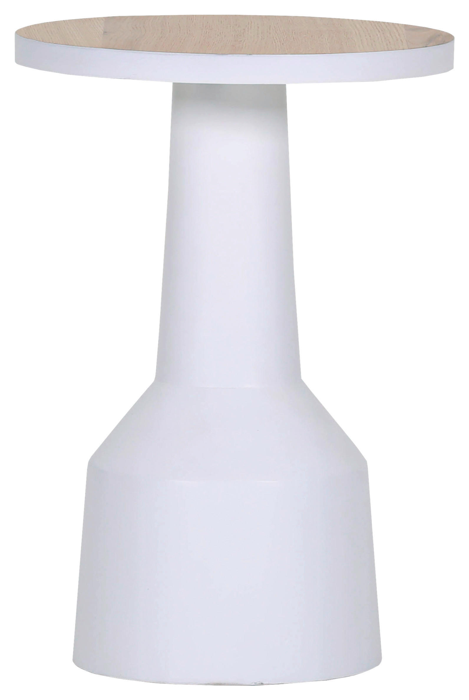 COUCHTISCH 35/35/50 cm rund Weiß, Eichefarben  - Eichefarben/Weiß, Design, Holz/Holzwerkstoff (35/35/50cm) - Landscape