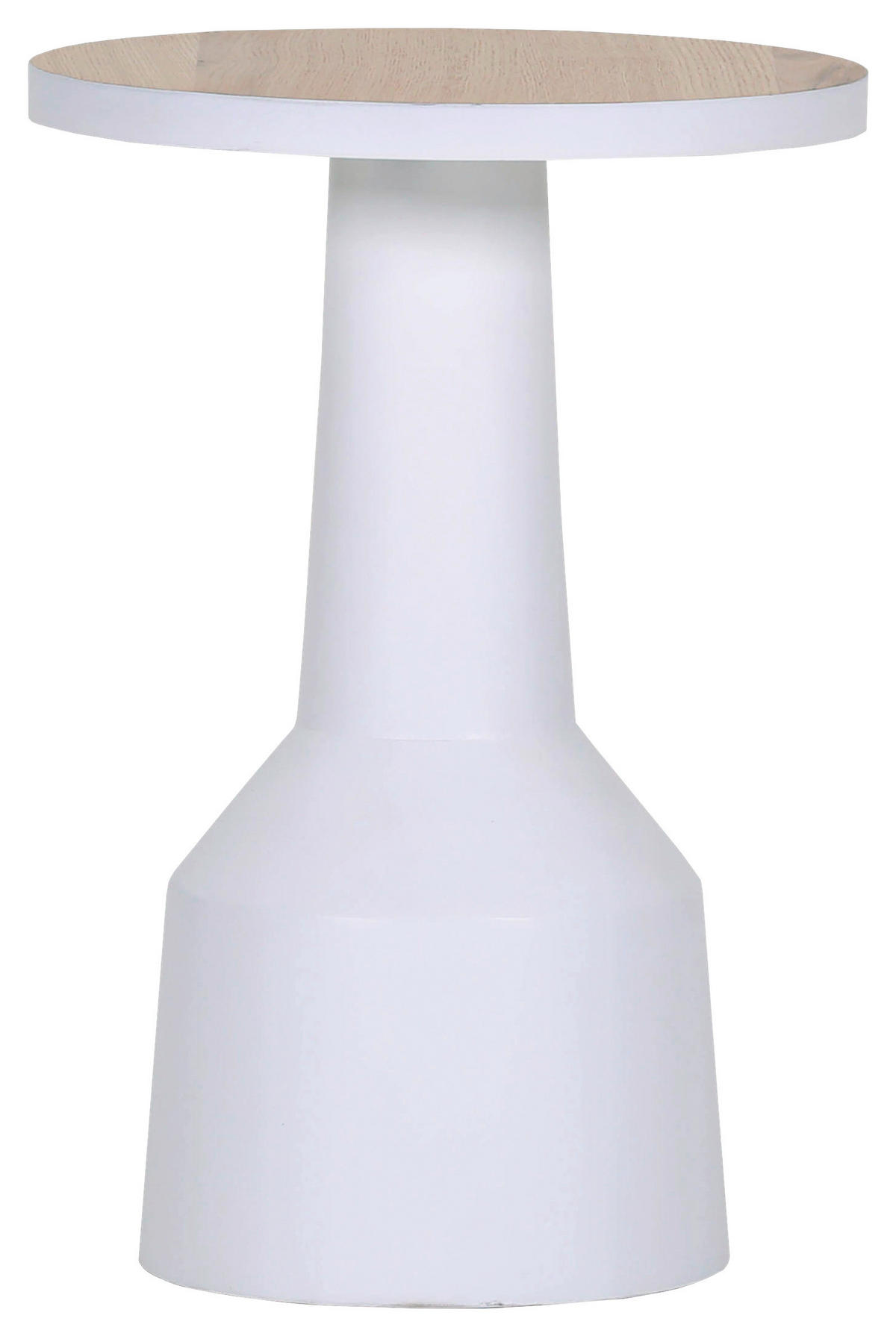 COUCHTISCH 35/35/50 cm rund Weiß, Eichefarben  - Eichefarben/Weiß, Design, Holz/Holzwerkstoff (35/35/50cm) - Landscape