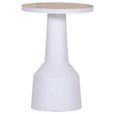COUCHTISCH 35/35/50 cm rund Weiß, Eichefarben  - Eichefarben/Weiß, Design, Holz/Holzwerkstoff (35/35/50cm) - Landscape