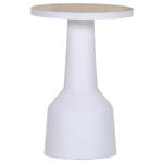 COUCHTISCH 35/35/50 cm rund Weiß, Eichefarben  - Eichefarben/Weiß, Design, Holz/Holzwerkstoff (35/35/50cm) - Landscape