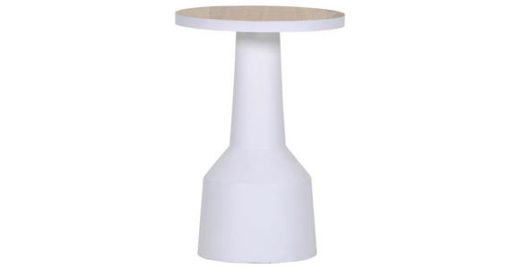 COUCHTISCH 35/35/50 cm rund Weiß, Eichefarben  - Eichefarben/Weiß, Design, Holz/Holzwerkstoff (35/35/50cm) - Landscape