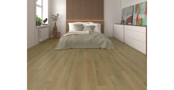 VINYLBODEN Eiche Natur TOP per m² - Eichefarben, Design, Kunststoff (123,5/19,2/0,4cm) - Boxxx