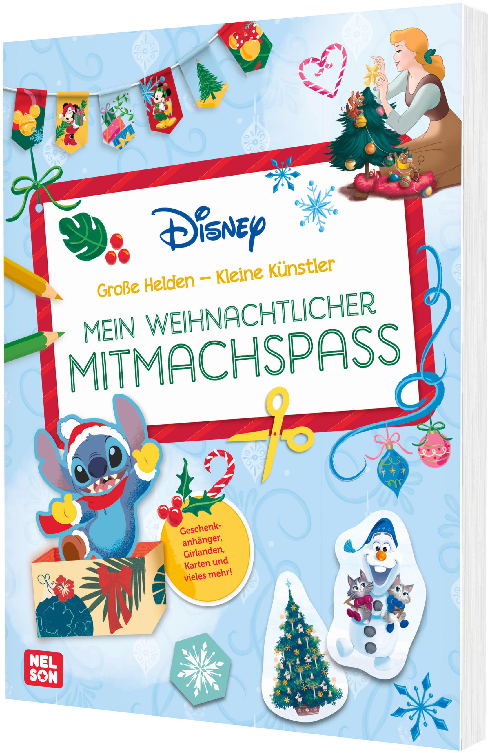 MITMACHBUCH Disney: Mein weihnachtlicher Mitmachspaß  - Multicolor, Basics, Papier (21/28/0,9cm) - Carlsen