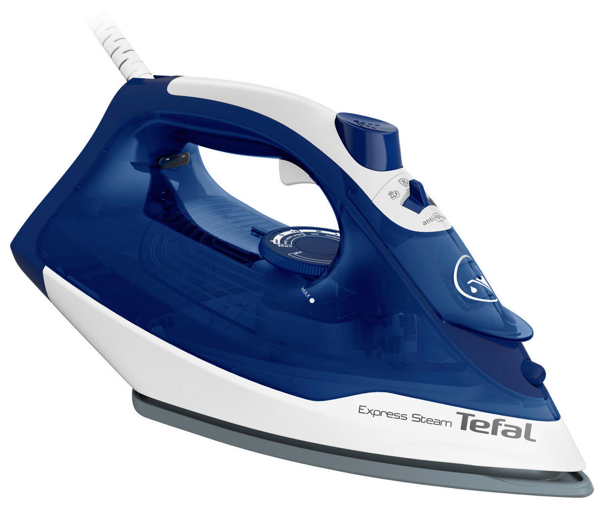 Dampfbügeleisen Fv2838 Blau/   - Blau/Weiß, Basics, Keramik/Kunststoff (30/13/15cm) - Tefal