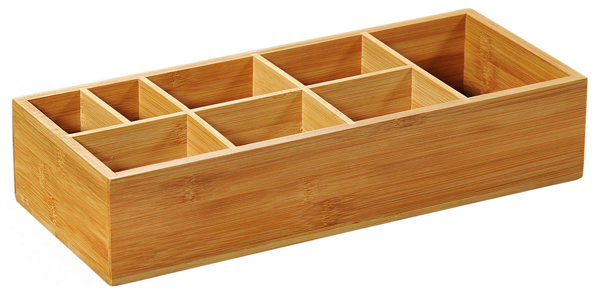 ŠKATLA ZA SHRANJEVANJE - naravne barve, Basics, les (36/15/7,5cm) - Kesper