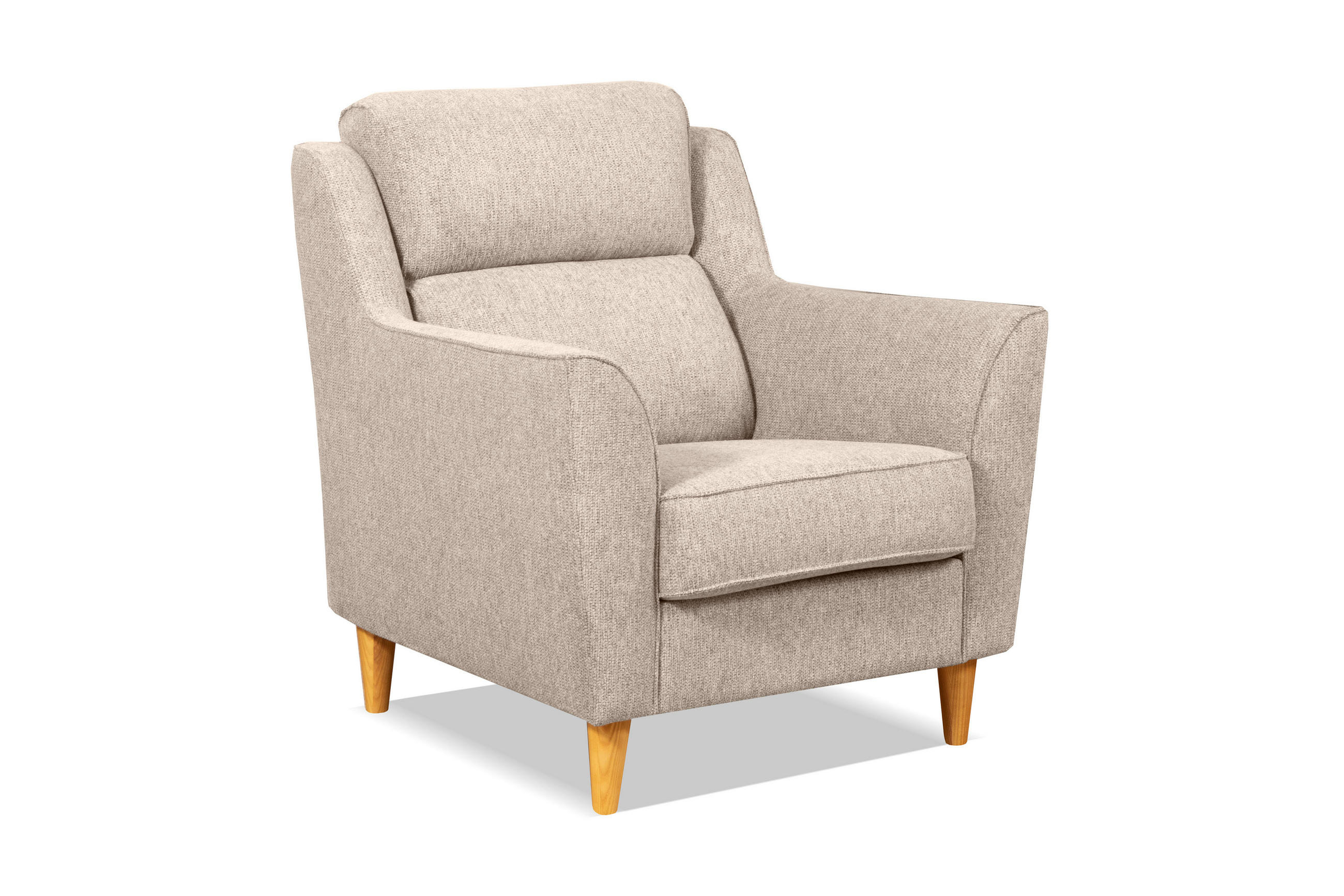 SESSEL in Creme  - Creme, Design, Textil (89/96/88cm) - Livetastic