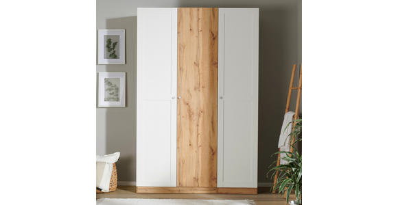 LANDHAUSTÜR 45,3/235/1,8 cm Weiß  - Alufarben/Weiß, KONVENTIONELL, Holzwerkstoff/Kunststoff (45,3/235/1,8cm) - Hom`in