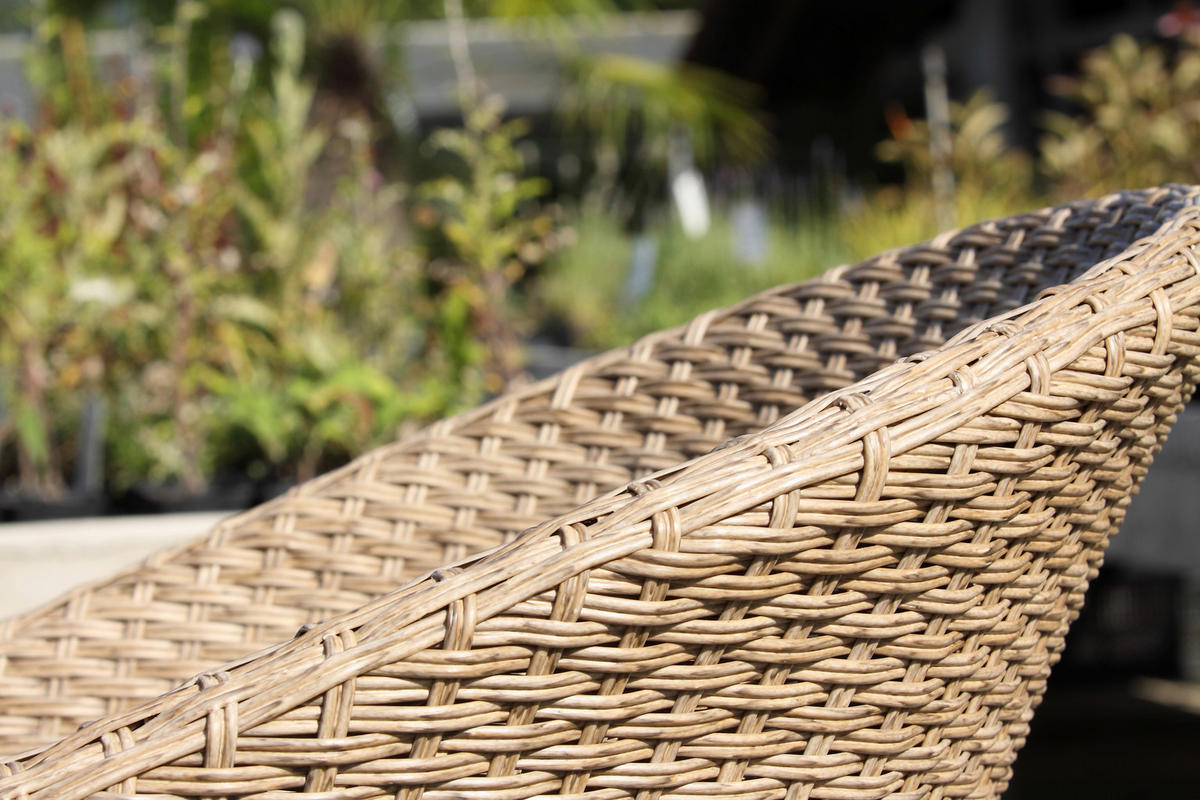 ZAHRADNÍ SESTAVA dřevo, kov, plast, textil - barvy teak/barvy akácie, Basics, kov/dřevo (180/90/76cm) - Gardenson