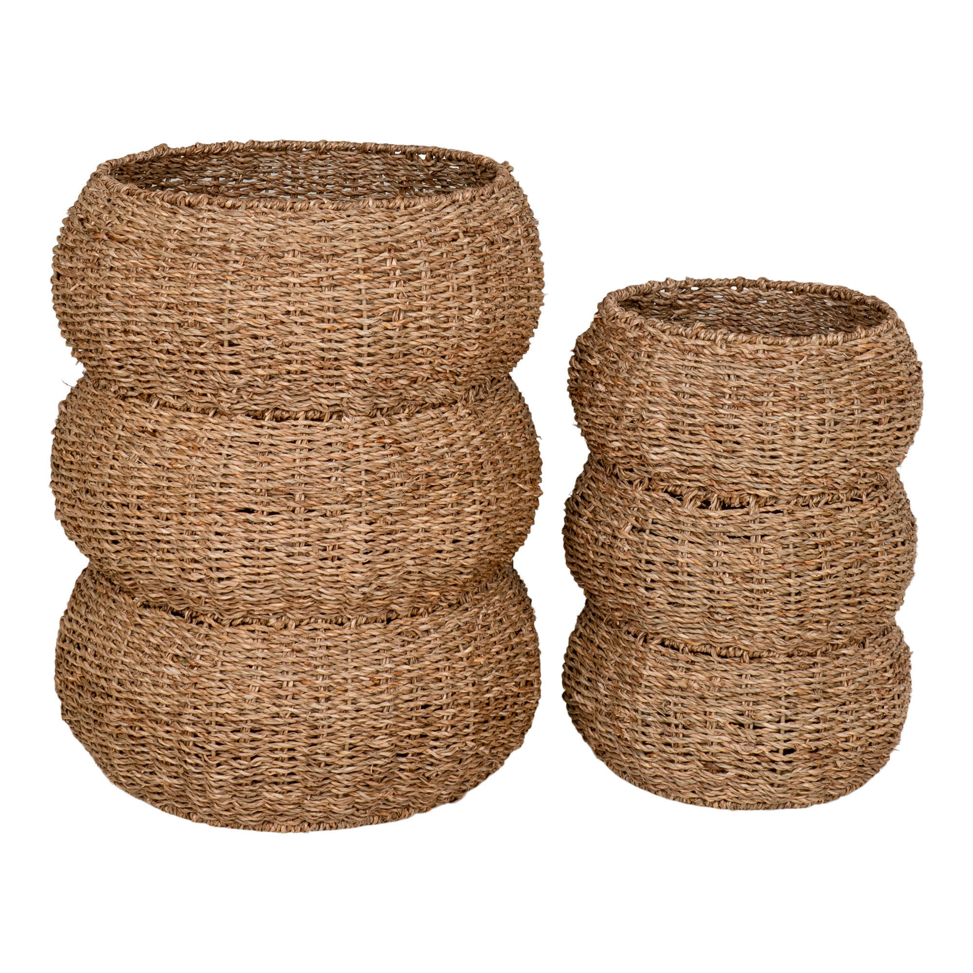 KORBSET 2-teilig - Hellbraun, Basics, Naturmaterialien (35/45/35cm)