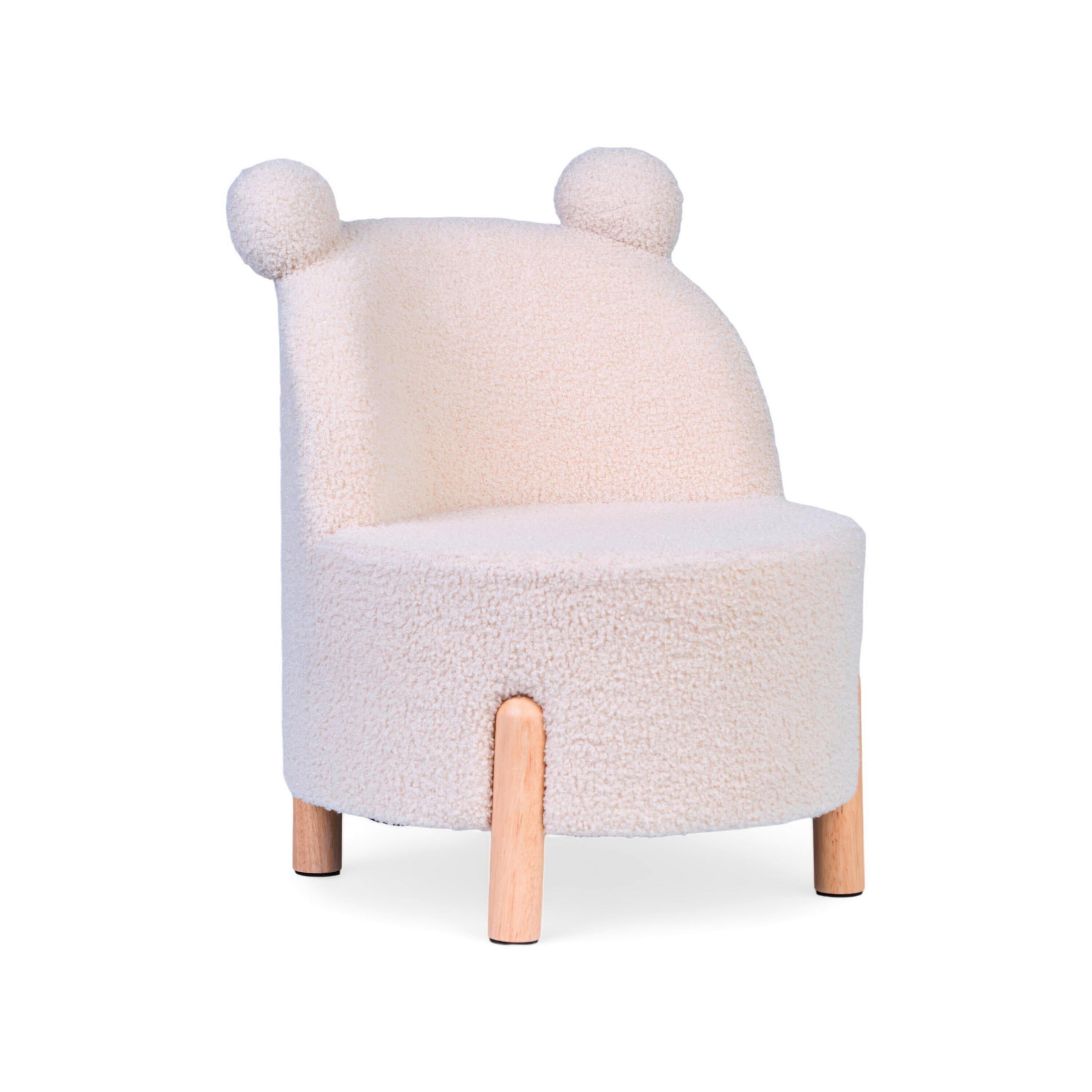 KINDERSTUHL - Buchefarben/Weiß, Basics, Holz/Kunststoff (45/45/56cm) - Childhome