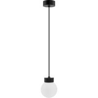 ZÁVESNÉ SVIETIDLO, 13,5/150 cm  - čierna, Basics, drevo/sklo (13,5/150cm)
