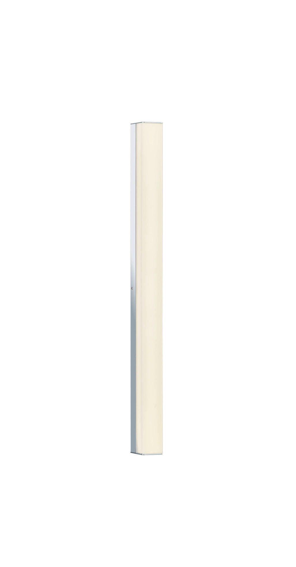 BADEZIMMER-WANDLEUCHTE - Chromfarben, Design, Kunststoff/Metall (60/4/6cm) - Helestra
