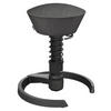 BÜROHOCKER Wollmischung mel. Schwarz, Schieferfarben  - Schieferfarben/Schwarz, Basics, Textil/Metall (55/45,66/55cm) - Aeris