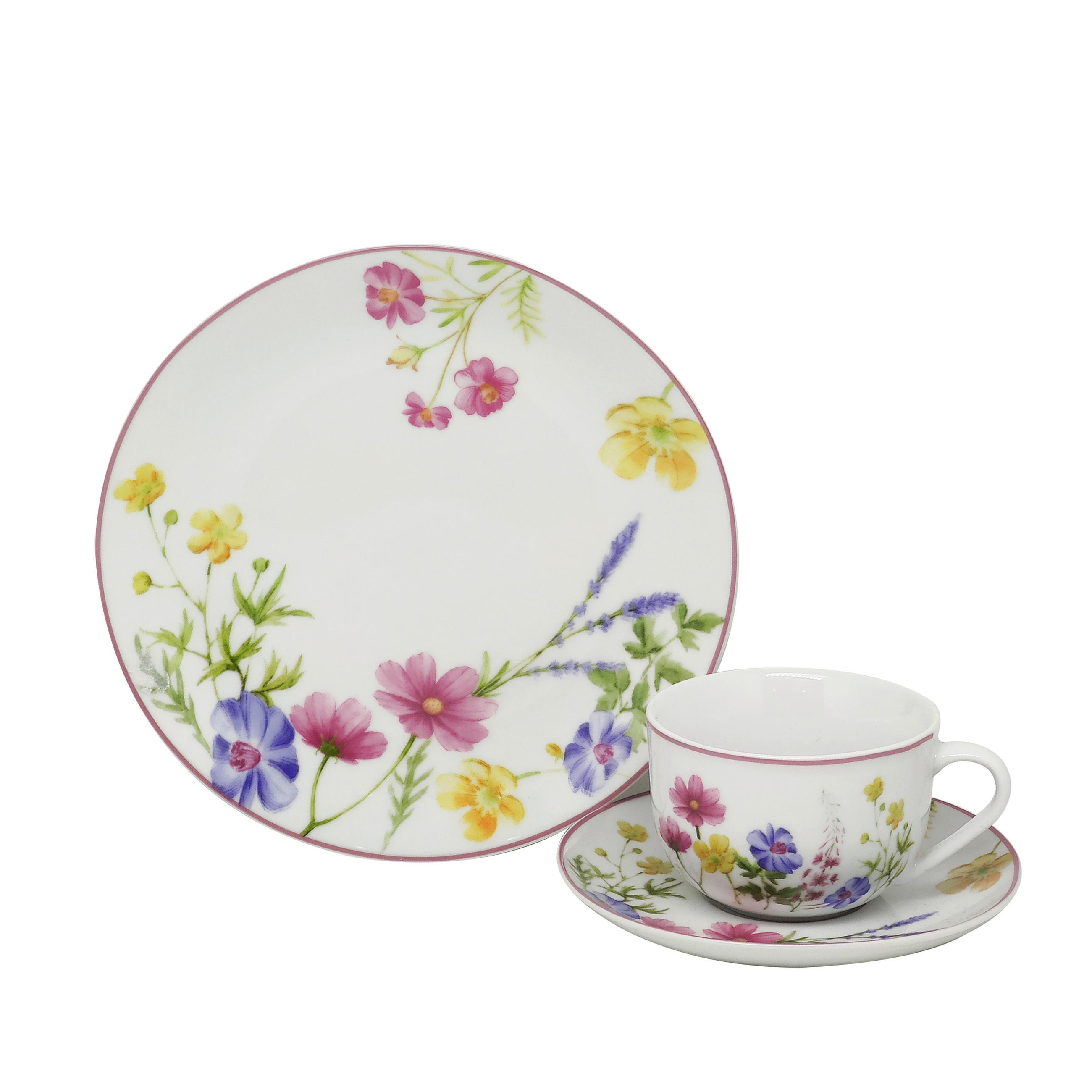 SERVICIU DE CAFEA 18 piese  - galben/verde, Lifestyle, ceramică - Landscape