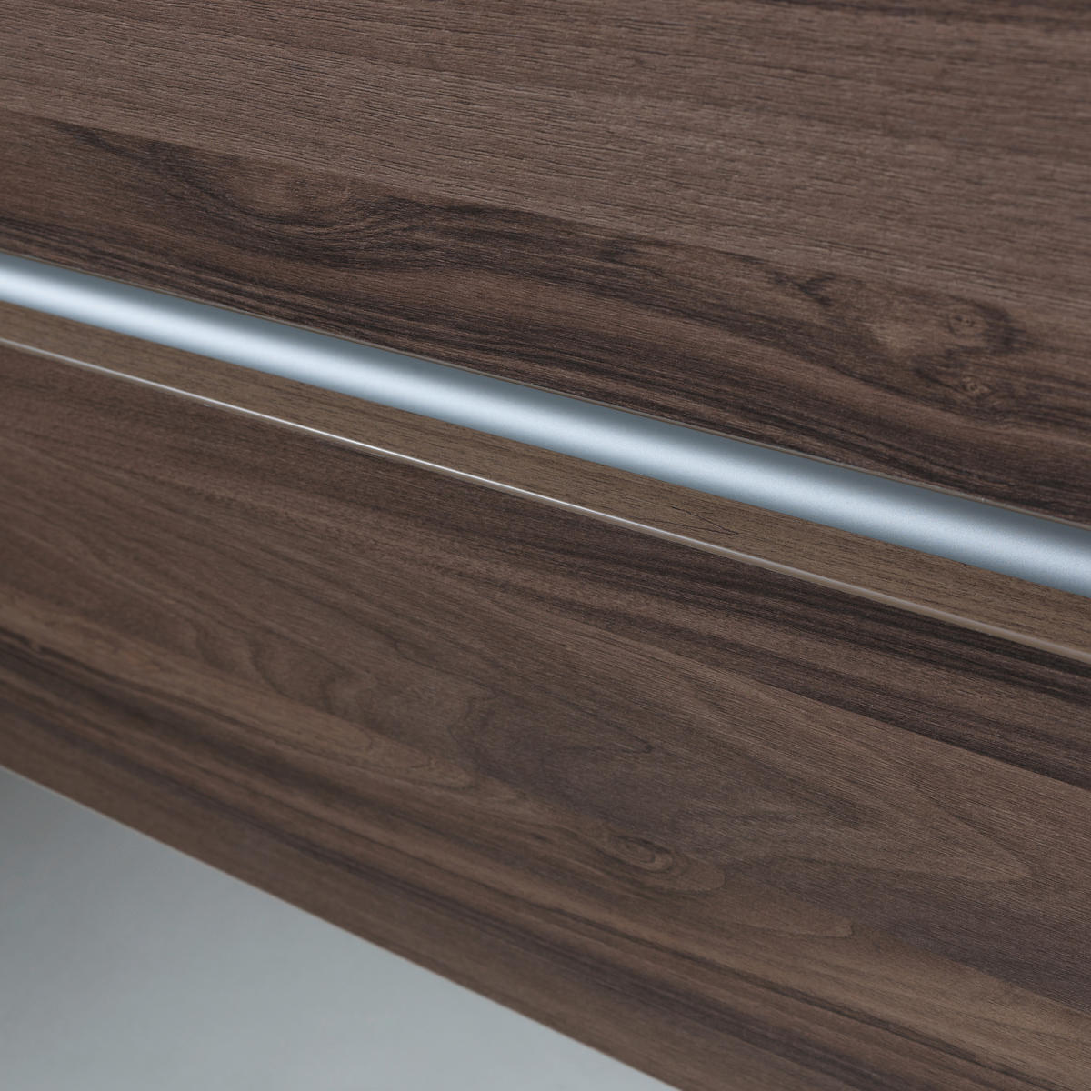 BADEZIMMER  in 93,2 cm  - Nussbaumfarben/Weiß, Basics, Glas/Keramik (93,2cm) - Voleo