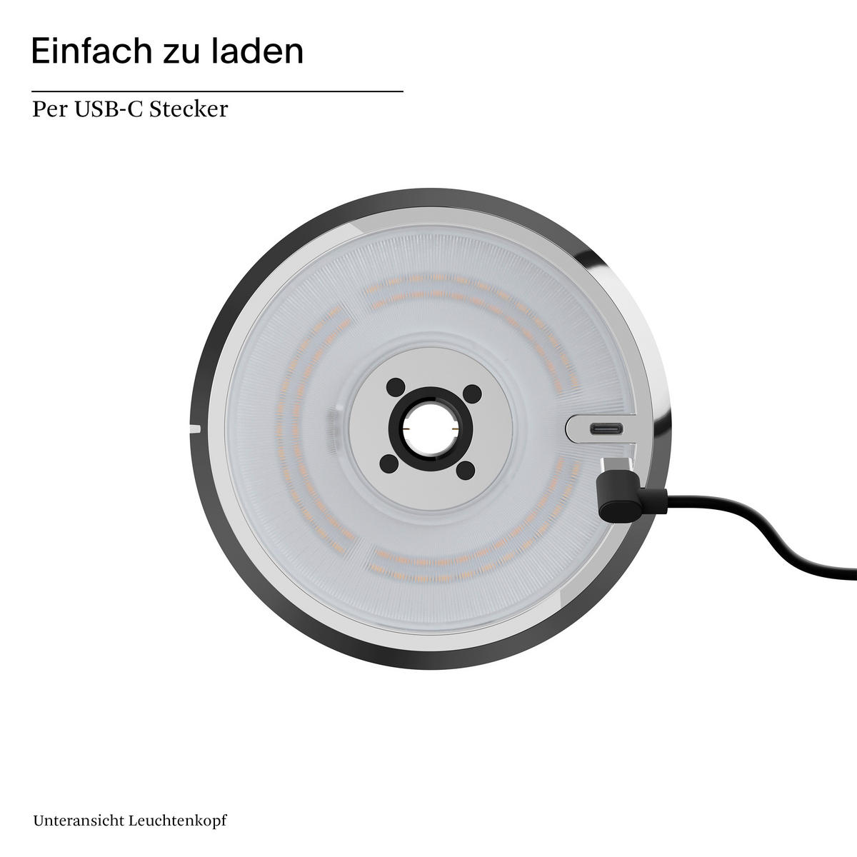 AKKU-TISCHLEUCHTE Mahina 20,7/13,3/35,5 cm   - Chromfarben, Design, Metall (20,7/13,3/35,5cm)