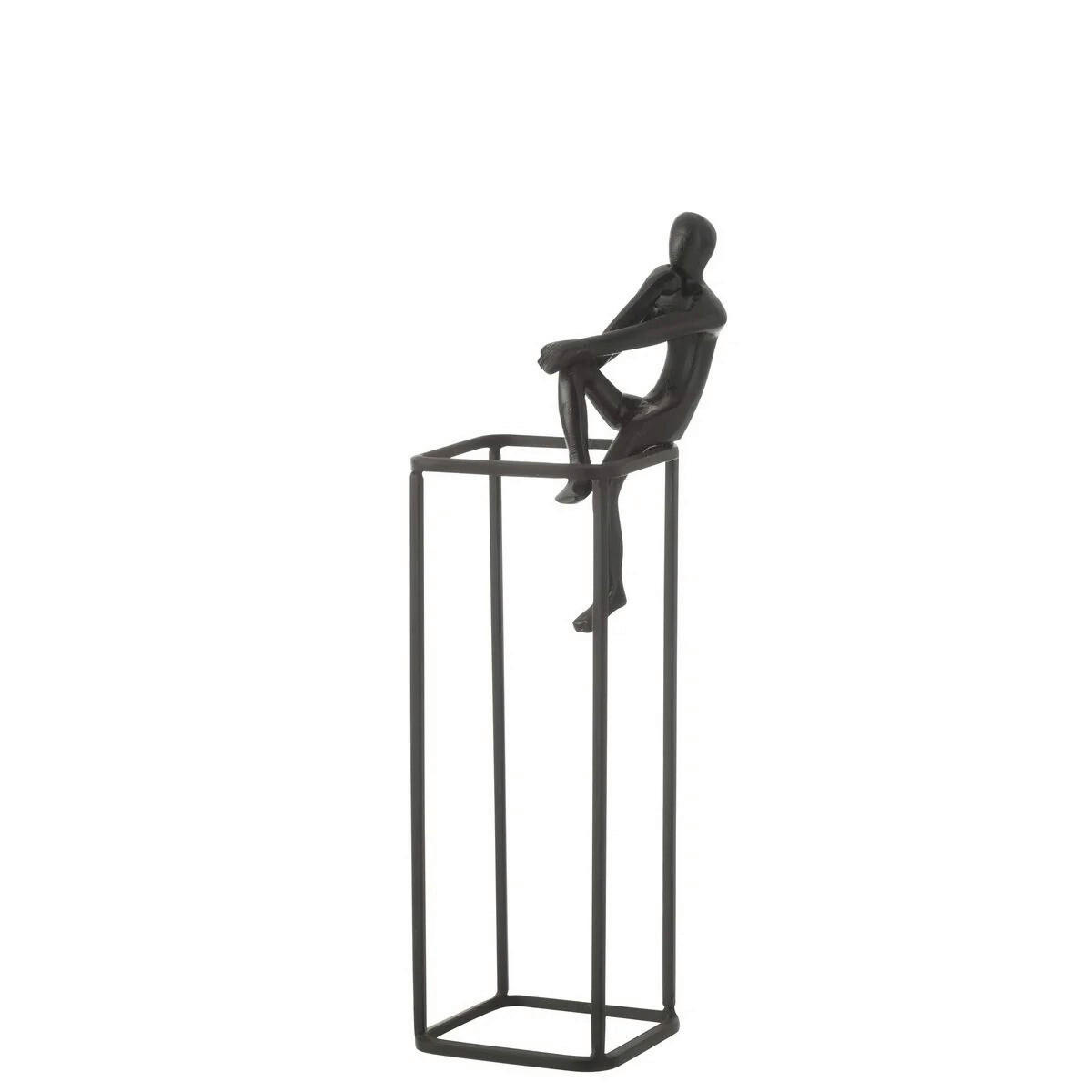 UKRASNA FIGURICA DETE - crna, Osnovno, metal (10,5/10.5/40cm)