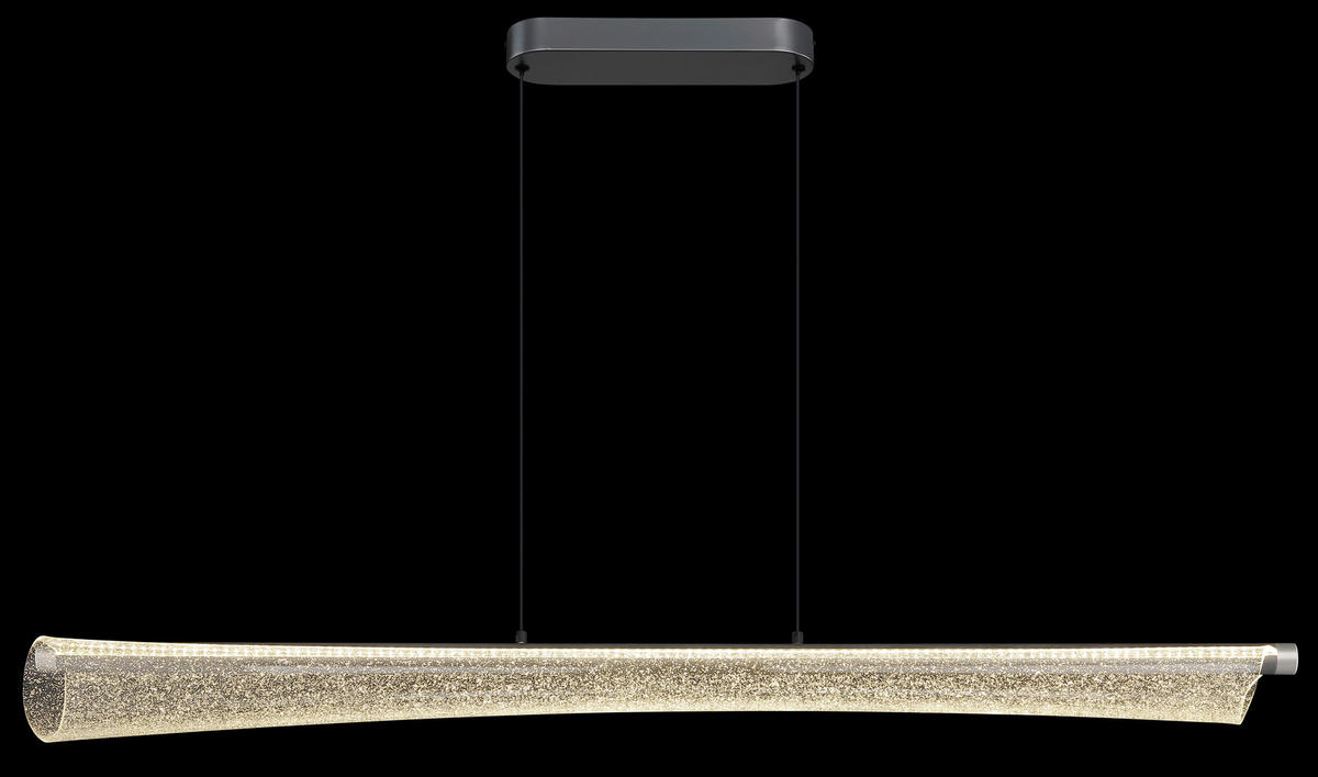 LED-HÄNGELEUCHTE 121/13,5/120 cm  - Klar/Anthrazit, Design, Kunststoff/Metall (121/13,5/120cm) - Globo