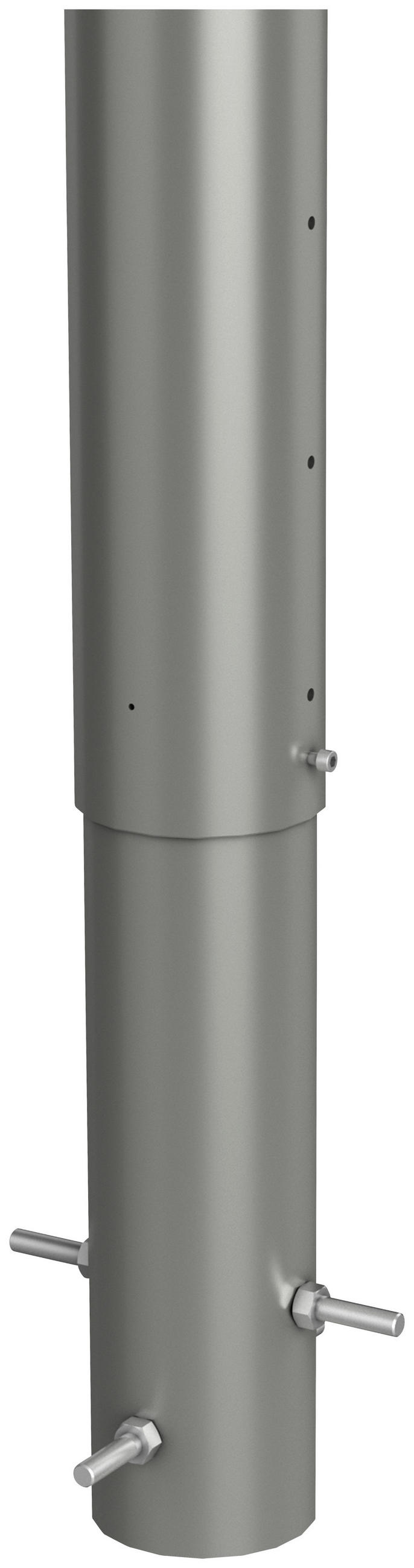 STEHER zum Einbetonieren Metall  - Grau, Basics, Metall (40/95-120/40cm) - Biohort