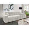 VIERSITZER-SOFA in Bouclé Weiß  - Schwarz/Weiß, MODERN, Kunststoff/Textil (300/87/120cm) - Livetastic