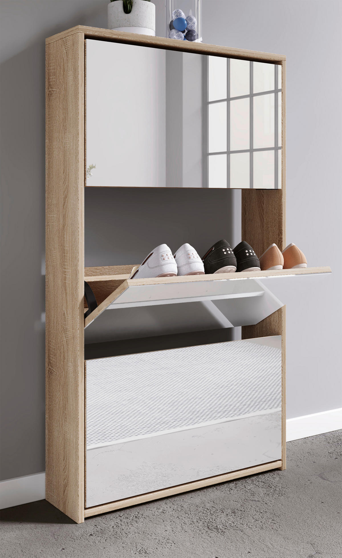SCHUHKIPPER 63/111,6/17 cm  - Honigeiche, KONVENTIONELL, Holzwerkstoff (63/111,6/17cm) - MID.YOU