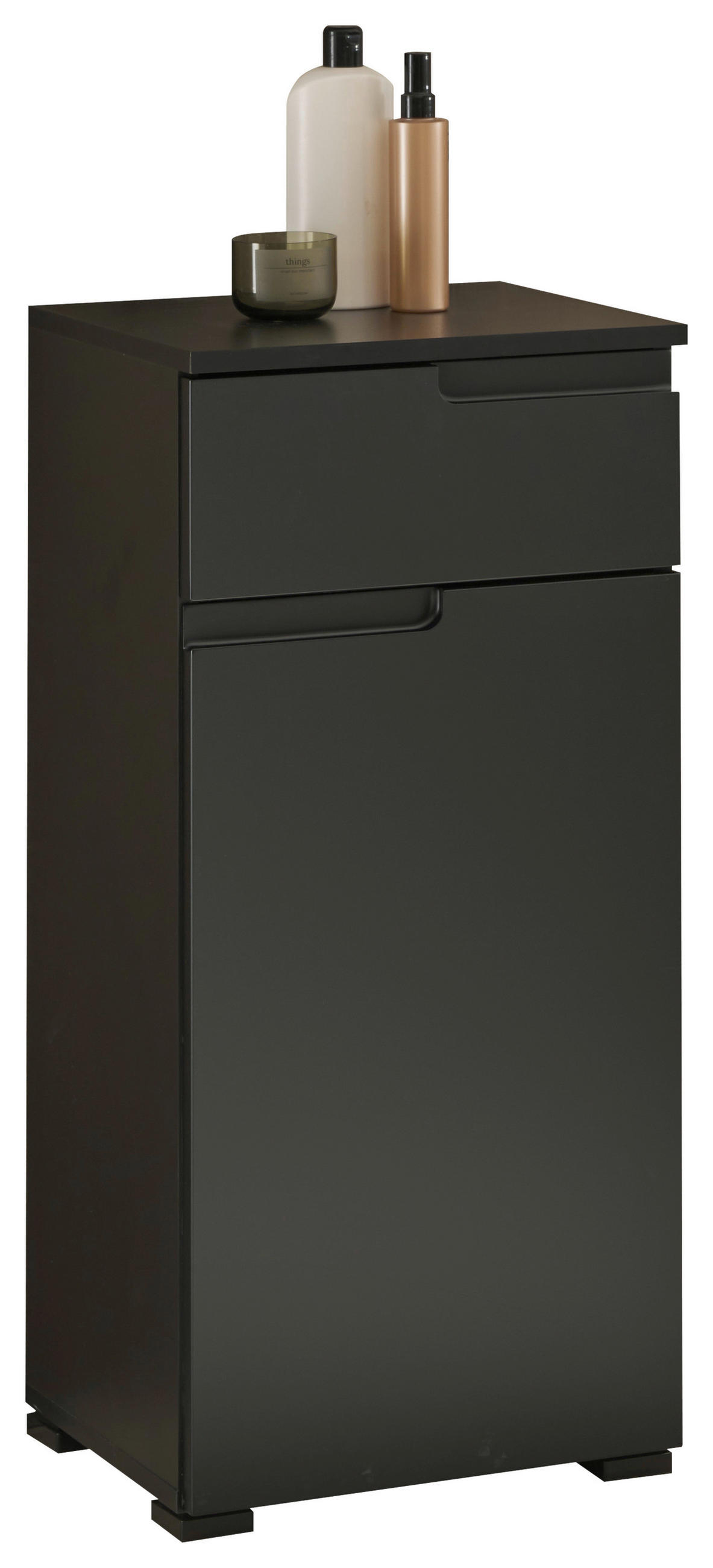 SPODNÁ SKRINKA, čierna, čierna, 40/85/32 cm - čierna, Modern, kompozitné drevo/plast (40/85/32cm) - MID.YOU