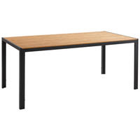 GARTENTISCH 180/90/75 cm Metall, Kunststoff Anthrazit, Naturfarben rechteckig  - Anthrazit/Naturfarben, Konventionell, Kunststoff/Metall (180/90/75cm) - Ambia Garden