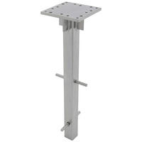 SONNENSCHIRMSTÄNDER Silberfarben  - Silberfarben, Basics, Metall (13,5/50/13,5cm) - Doppler