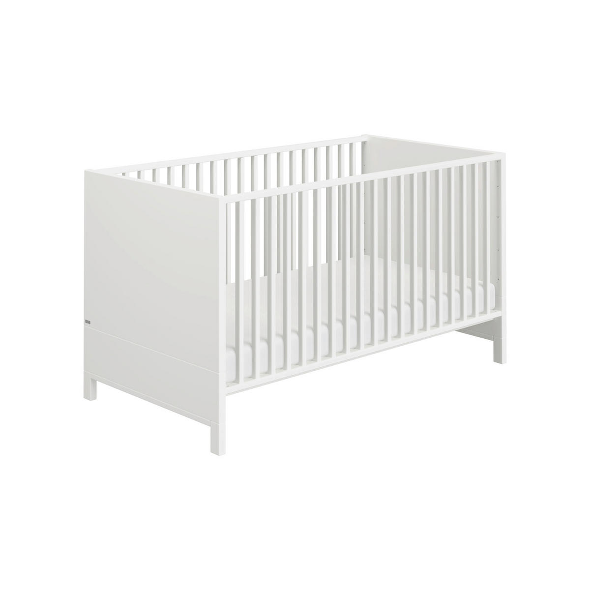 GITTERBETT Olli Babybett 144,6/76,3 cm  - Weiß, Basics, Holzwerkstoff (144,6/76,3cm) - Paidi